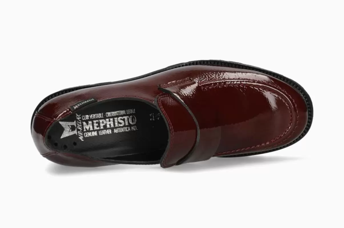 Rojo Granate Mephisto Florenza Zapatos Calidad Mujer - 1