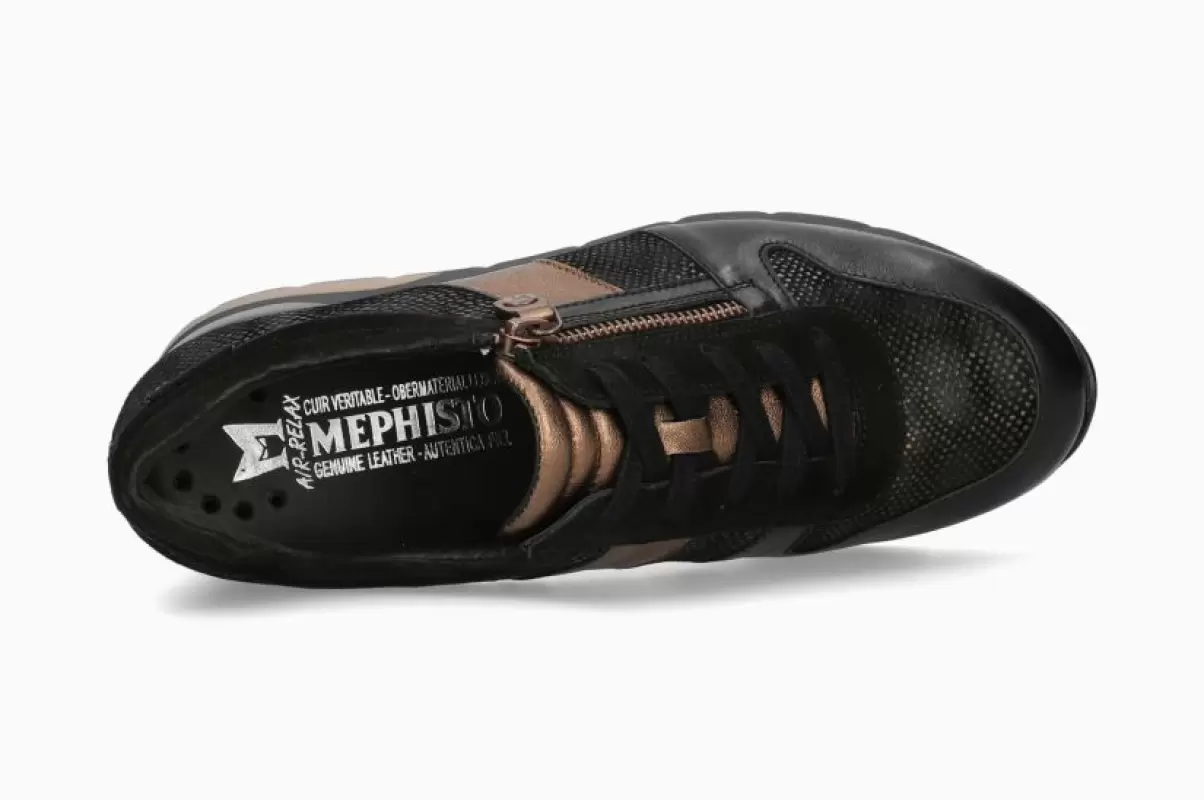 Exclusivo Zapatos Elisia Mujer Mephisto Negro - 1