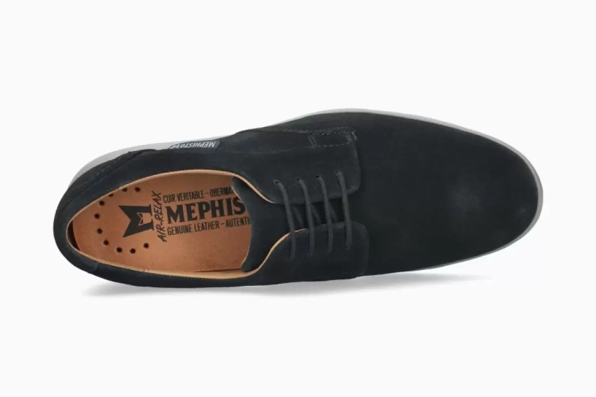 Zapatos Mephisto Hombre Valerio Azul 2024 - 1