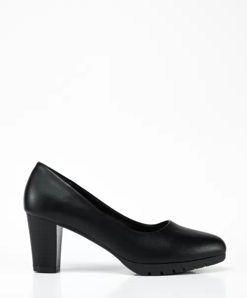 Zapatos De Tacón Marypaz Negros Zapato Salón Efecto Mujer